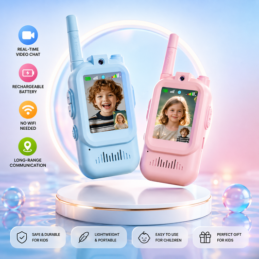 Video Walkie Talkie 2 Pack Rechargeable HD Camera.