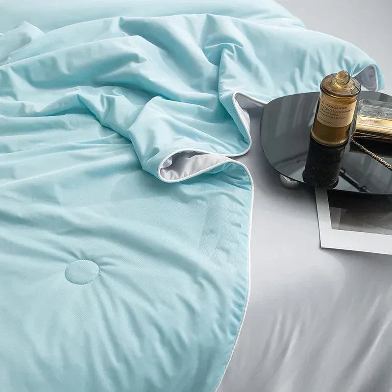 Ultra Soft Summer Cooling Blanket Smooth Breathable Air Conditioning Comforter